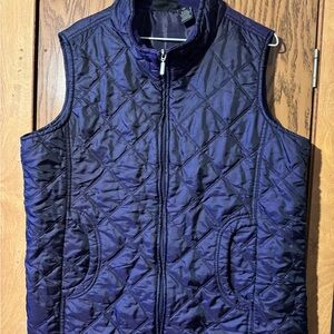 Jane Ashley Deep Purple Quilted Vest